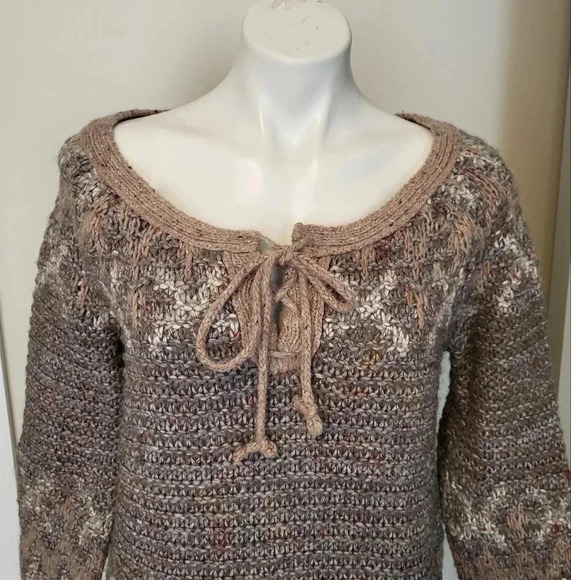 Free People Fair Isle Nordic Love Bug Tunic Sweater(M) - Picture 6 of 10